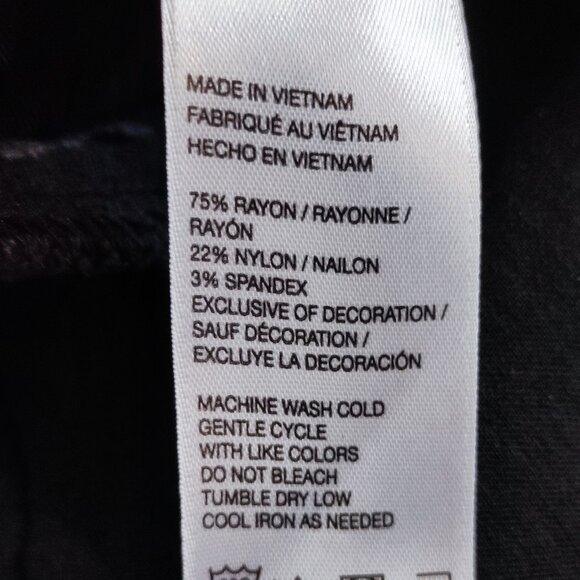 Izod golf active wear flat front pants black women's size 16 - Picture 6 of 12